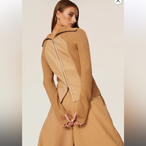 F/KaufmanFranco Collective Zip Back Turtleneck Sweater, RTR - Picture 4 of 9